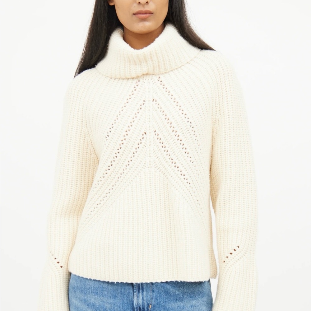 rag & bone Cream Cowl Neck Sweater